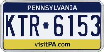 PA license plate KTR6153