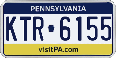PA license plate KTR6155