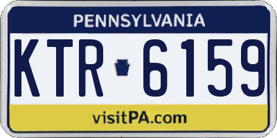 PA license plate KTR6159