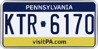 PA license plate KTR6170