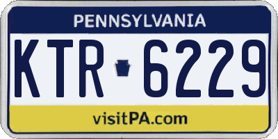 PA license plate KTR6229