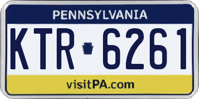 PA license plate KTR6261