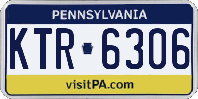 PA license plate KTR6306