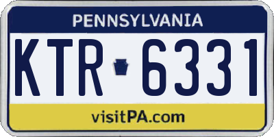PA license plate KTR6331
