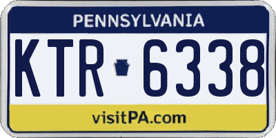 PA license plate KTR6338