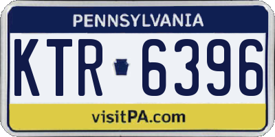 PA license plate KTR6396