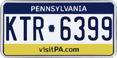 PA license plate KTR6399