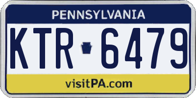 PA license plate KTR6479