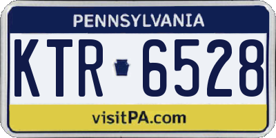 PA license plate KTR6528