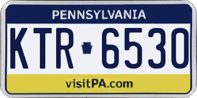 PA license plate KTR6530