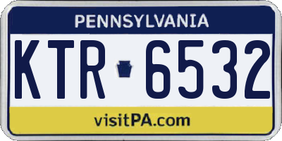 PA license plate KTR6532