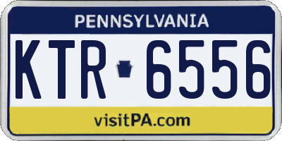 PA license plate KTR6556