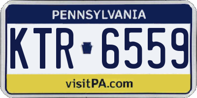 PA license plate KTR6559