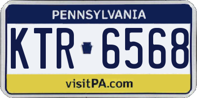 PA license plate KTR6568