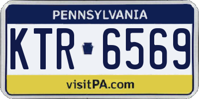PA license plate KTR6569