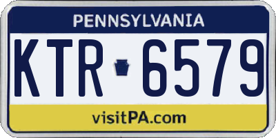 PA license plate KTR6579