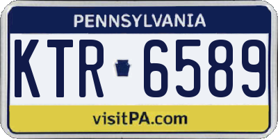 PA license plate KTR6589