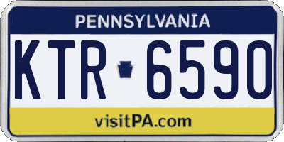 PA license plate KTR6590