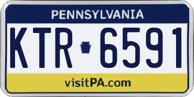 PA license plate KTR6591