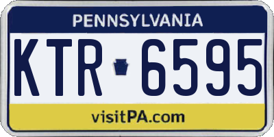 PA license plate KTR6595
