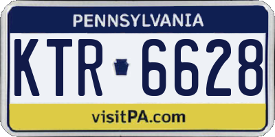 PA license plate KTR6628