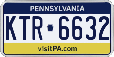PA license plate KTR6632
