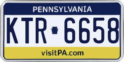PA license plate KTR6658