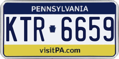 PA license plate KTR6659