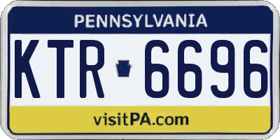 PA license plate KTR6696