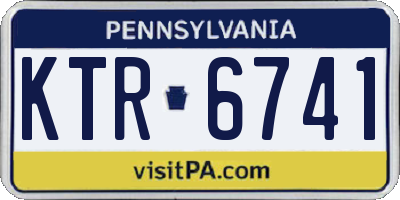 PA license plate KTR6741