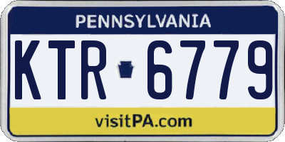 PA license plate KTR6779