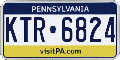PA license plate KTR6824