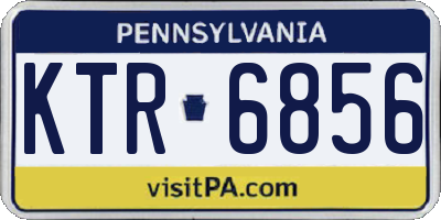 PA license plate KTR6856
