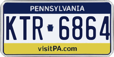 PA license plate KTR6864