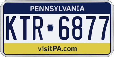 PA license plate KTR6877