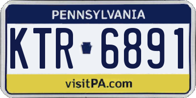 PA license plate KTR6891