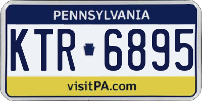 PA license plate KTR6895