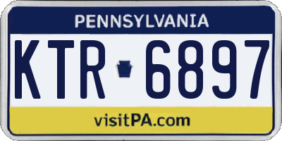 PA license plate KTR6897