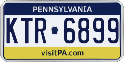 PA license plate KTR6899