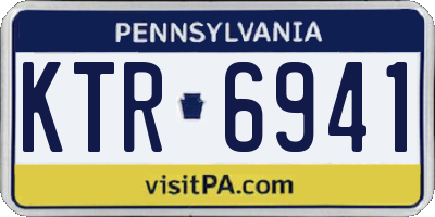 PA license plate KTR6941