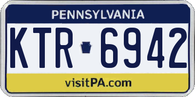 PA license plate KTR6942