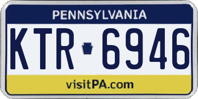 PA license plate KTR6946