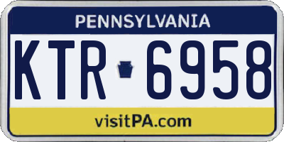 PA license plate KTR6958
