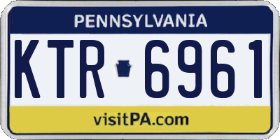 PA license plate KTR6961