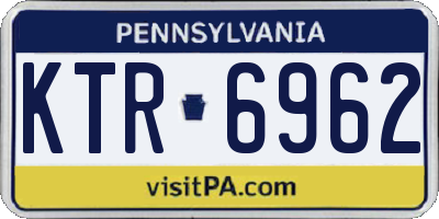 PA license plate KTR6962