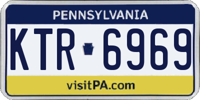 PA license plate KTR6969