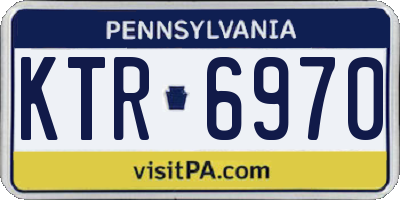 PA license plate KTR6970