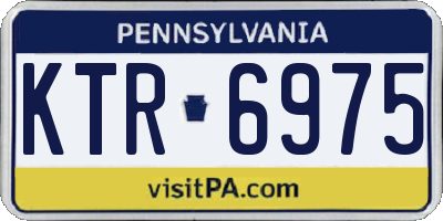 PA license plate KTR6975