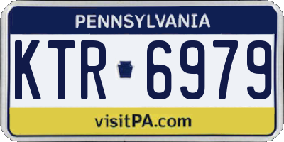 PA license plate KTR6979