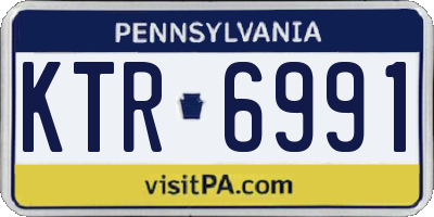 PA license plate KTR6991